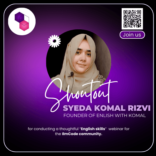 Syeda Komal Rizvi - Speaker