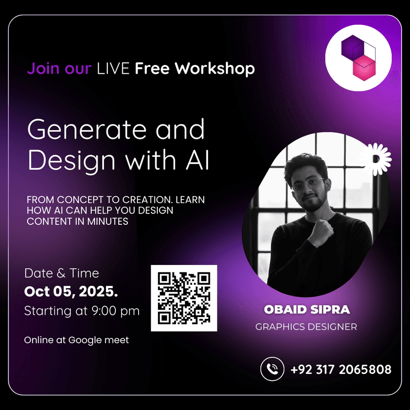 Generate and Design with AI Poster